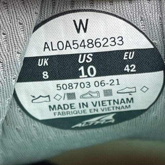 Altra Womens Lone Peak 5 Shoes Womens Size 10 Gray Trail Running Hiking Comfort - Picture 8 of 8